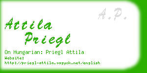 attila priegl business card